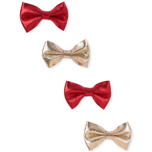 

Baby Girls Toddler Glitter Bow Hair Clip 4-Pack - Red - The Children's Place
