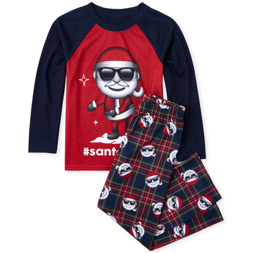 

s Boys Santa Floss Pajamas - Red - The Children's Place