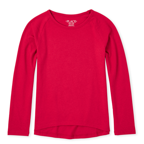 

Girls Basic Layering Tee - Red T-Shirt - The Children's Place