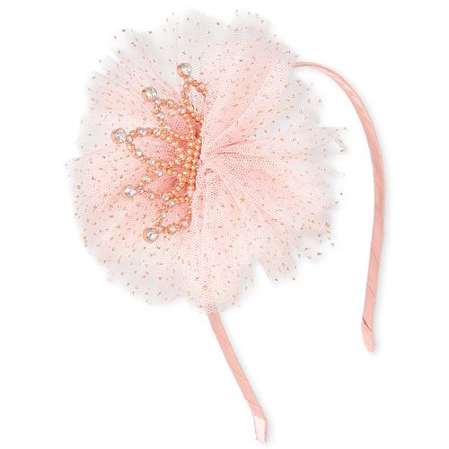 

Girls Rhinestud Tiara Headband - Pink - The Children's Place
