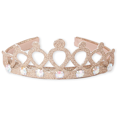 

Baby Girls Toddler Glitter Tiara Headband - Metallic - The Children's Place