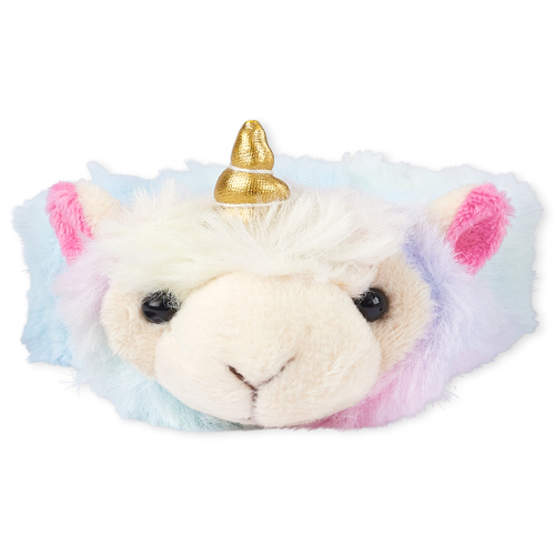 

Girls Faux Fur Llamacorn Slap Bracelet - Multi - The Children's Place