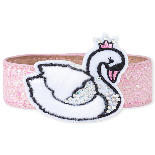 

Girls Embellished Swan Slap Bracelet - Multi - The Children's Place