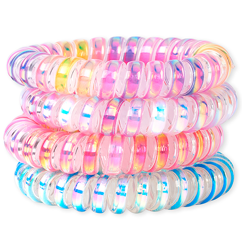 

Girls Holographic Coil Bracelet 4-Pack - Multi - The Children's Place