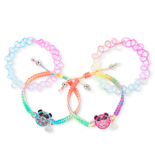 

Girls Glitter Panda Bff Bracelet 4-Pack - Multi - The Children's Place