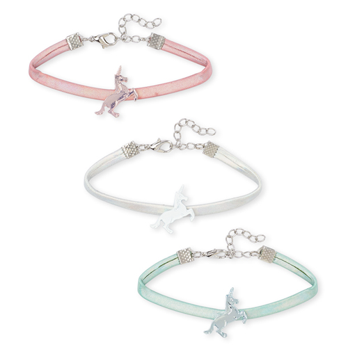 

Girls Holographic Unicorn Bracelet 3-Pack - Multi - The Children's Place