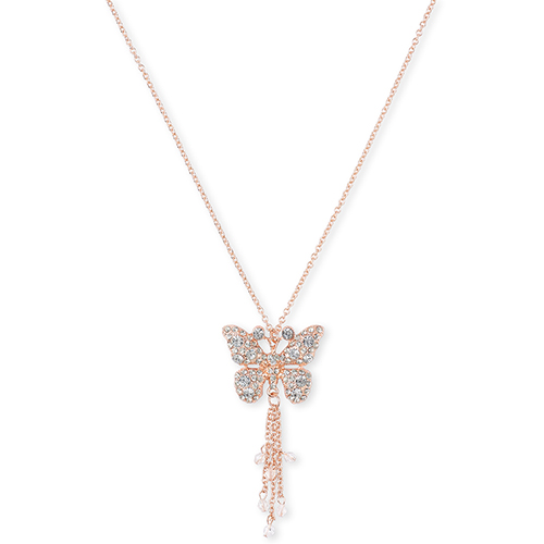 

Girls Rhinestud Butterfly Necklace - Multi - The Children's Place