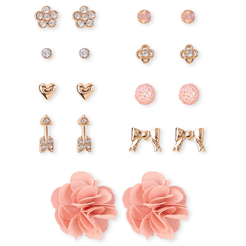 

Girls Flower Earrings 9-Pack - Multi - The Children's Place
