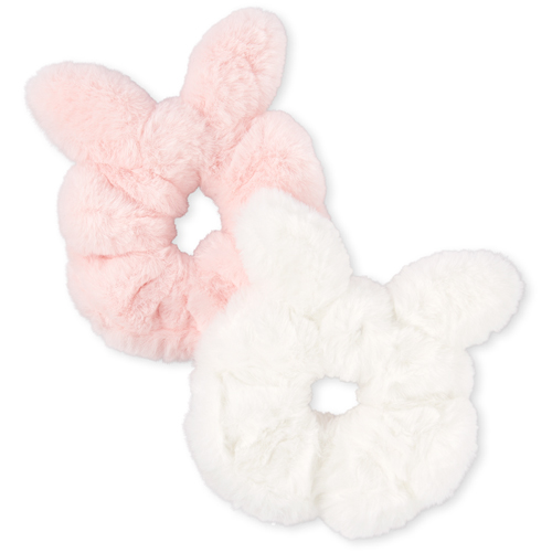 

Girls Faux Fur Bow Scrunchie 2-Pack - Pink - The Children's Place