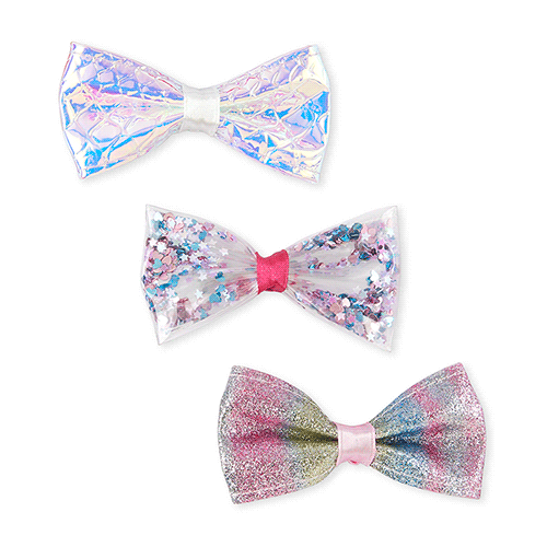 

Girls Shakey Bow Hair Clip 3-Pack - Multi - The Children's Place