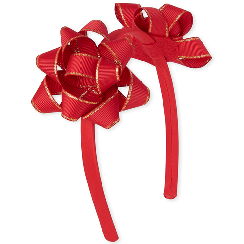 

Baby Girls And Toddler Christmas Bow Headband - Red - The Children's Place