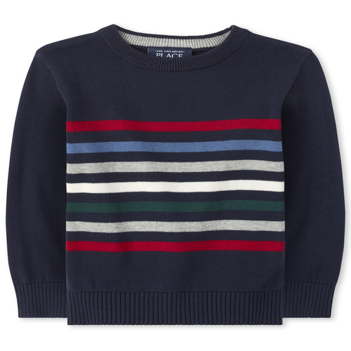 

s Baby And Toddler Boys Striped Matching Sweater - Blue - The Children's Place