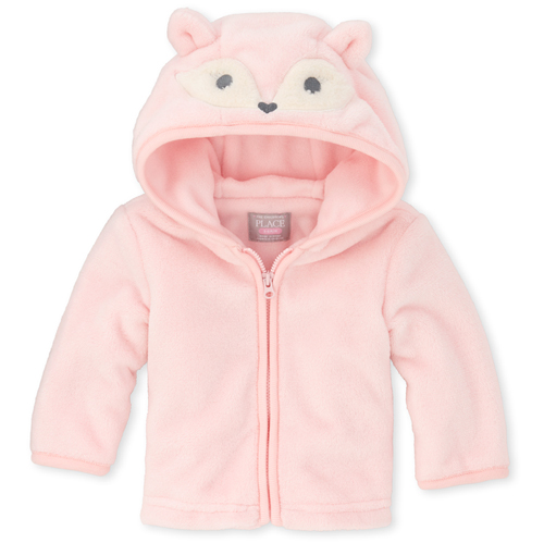

s Baby Fox Cozy Jacket - Pink - The Children's Place