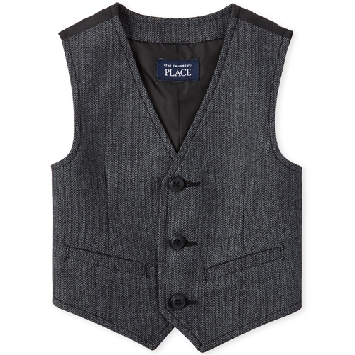 

s Baby And Toddler Boys Matching Dressy Vest - Black - The Children's Place