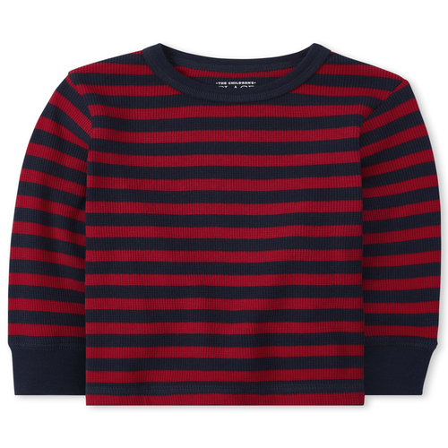 

s Baby And Toddler Boys Striped Thermal Top - Red - The Children's Place
