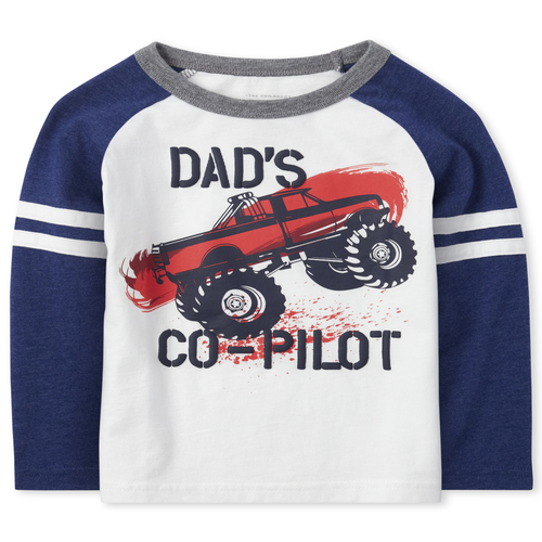 

s Baby And Toddler Boys Graphic Top - White - The Children's Place