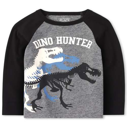 

s Baby And Toddler Boys Puff Print Top - Black - The Children's Place