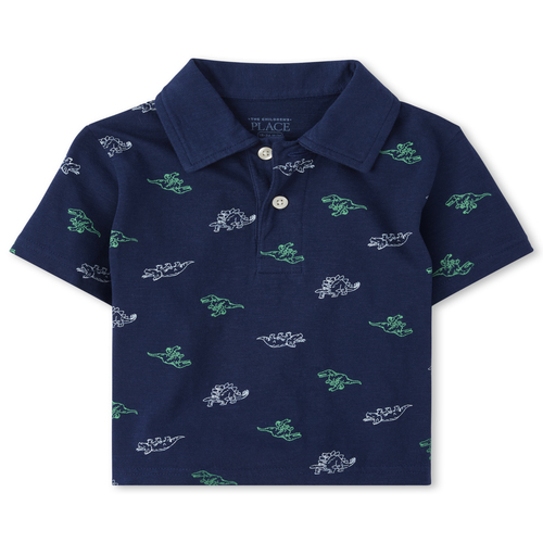 

s Baby And Toddler Boys Print Polo - Blue - The Children's Place