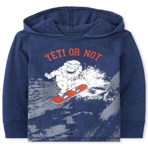 

s Baby And Toddler Boys Graphic Hoodie Top - Blue - The Children's Place
