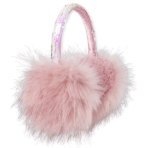 

Girls Flip Sequin Ear Muffs - Pink - The Children's Place