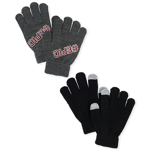 

Boys Boys Epic Texting Gloves 2-Pack - Gray - The Children's Place