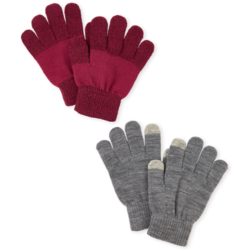 

Girls Texting Gloves 2-Pack - Pink - The Children's Place