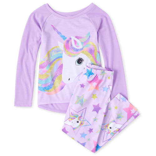 

s Unicorn Pajamas - Purple - The Children's Place