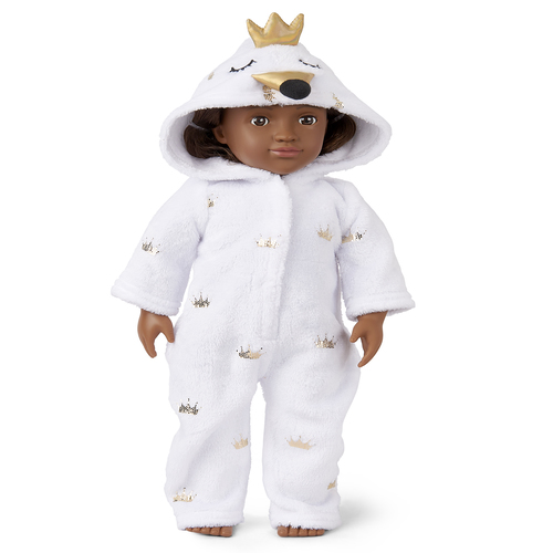 

s Doll Mommy And Me Princess Swan Matching Fleece One Piece Pajamas - White - The Children's Place