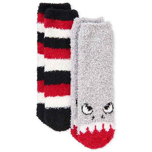 

Boys Boys Shark Cozy Socks 2-Pack - Multi - The Children's Place