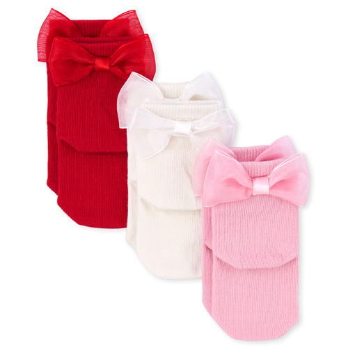 

Newborn Baby Bow Socks 3-Pack - Multi - The Children's Place
