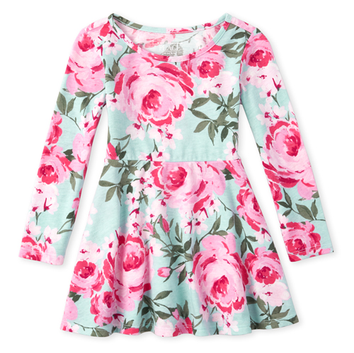 

s Baby And Toddler Floral Skater Dress - Multi - The Children's Place