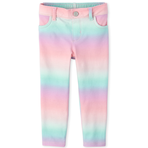 

Baby Girls Baby And Toddler Ombre French Terry Pull On Jeggings - Pink - The Children's Place
