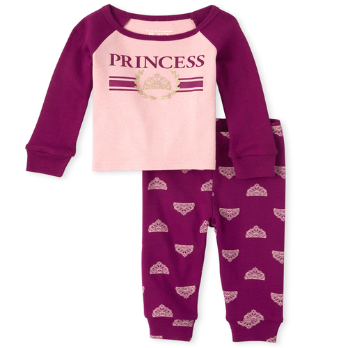 

s Baby And Toddler Mommy And Me Princess Matching Snug Fit Cotton Pajamas - Pink - The Children's Place