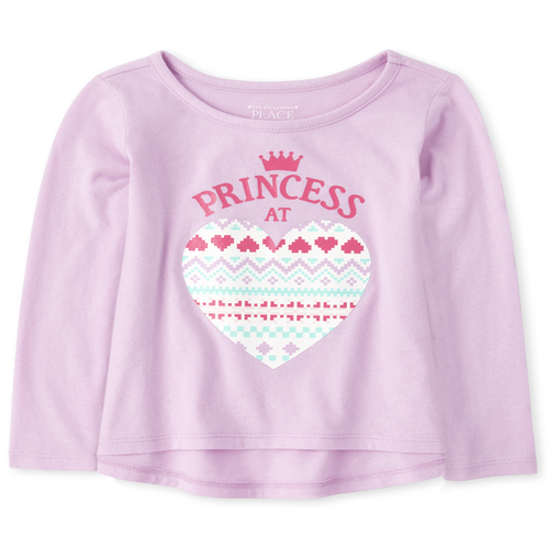 

s Baby And Toddler Glitter Top - Purple - The Children's Place