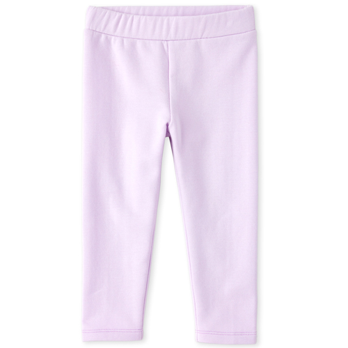 

Baby Girls Baby And Toddler Cozy Leggings - Purple - The Children's Place