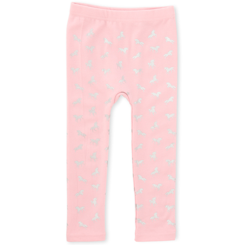 

Baby Girls Toddler Print Fleece Lined Leggings - Pink - The Children's Place