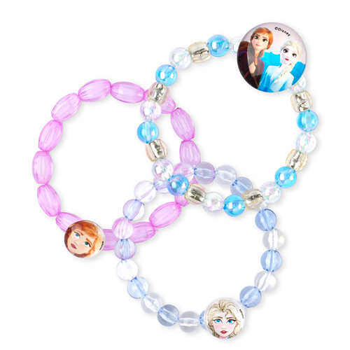 

Girls Disney Frozen 2 Anna And Elsa Beaded Bracelet 3-Pack - Multi - The Children's Place