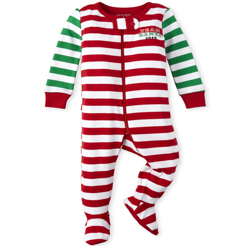 

s Unisex Baby And Toddler Matching Family Candy Cane Stripe Snug Fit Cotton One Piece Pajamas - Red - The Children's Place
