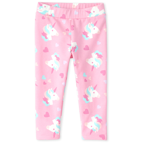 

Baby Girls Baby And Toddler Unicorn Cozy Leggings - Pink - The Children's Place