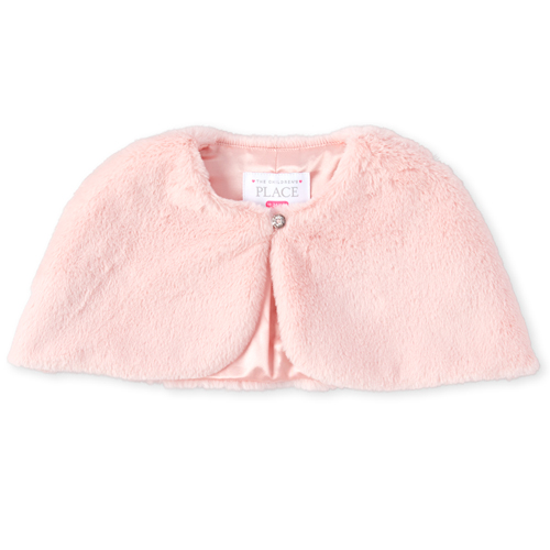 

s Baby And Toddler Faux Fur Matching Cape - Pink - The Children's Place