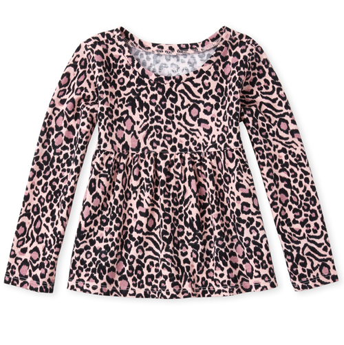 

s Baby And Toddler Print Top - Pink - The Children's Place