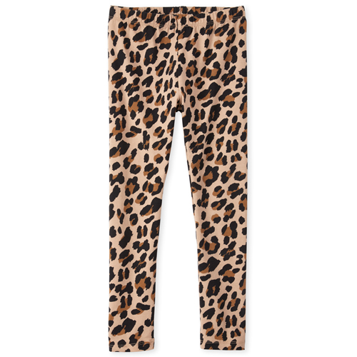 

Girls Leopard Leggings - Tan - The Children's Place