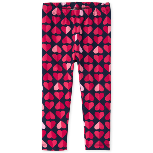 

Baby Girls Baby And Toddler Heart Leggings - Blue - The Children's Place