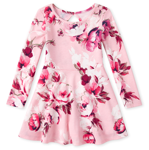 

s Baby And Toddler Floral Matching Skater Dress - Pink - The Children's Place
