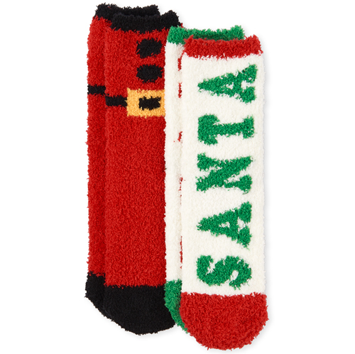 

Boys Unisex Kids Santa Cozy Socks 2-Pack - Multi - The Children's Place