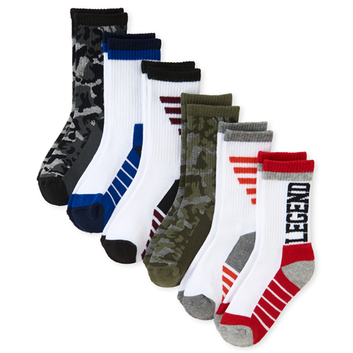 

Boys Boys Camo Crew Socks 6-Pack - Multi - The Children's Place