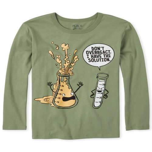 

Boys Boys Science Graphic Tee - Green T-Shirt - The Children's Place