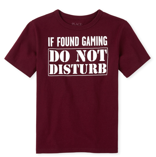 

s Boys Video Game Graphic Tee - Red T-Shirt - The Children's Place