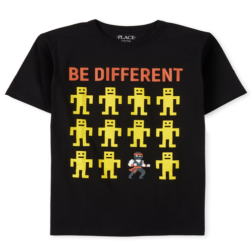 

s Boys Ninja Graphic Tee - Black T-Shirt - The Children's Place