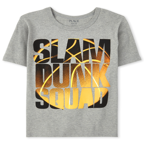 

Boys Boys Basketball Graphic Tee - Gray T-Shirt - The Children's Place